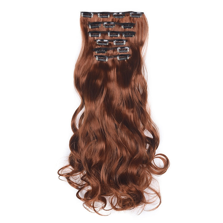 50cm 16 Card Long Curly Hair Wig Seamless Hair Extension Piece(18.30#) - free shipping - PMC TechLife - Order now!