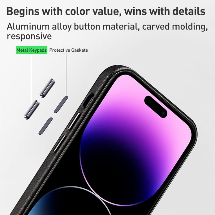 For iPhone 15 Pro Lamb Grain PU Back Cover Phone Case(Brown) - iPhone 15 Pro Cases by PMC TechLife | Online Shopping South Africa | PMC TechLife