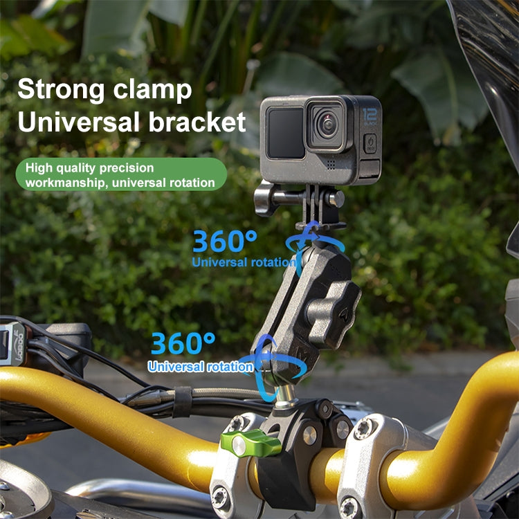 RUIGPRO Crab Clamp Action Camera Bracket 1/4 Ball Head Dual-Head Crab with Selfie Stick - free shipping - PMC TechLife - Order now!