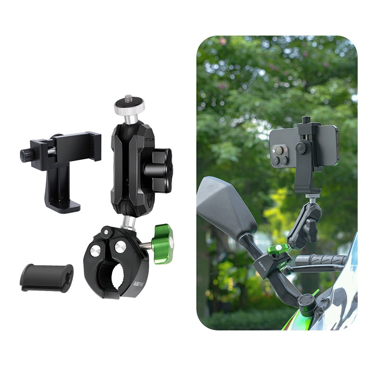 RUIGPRO Crab Clamp Action Camera Bracket 1/4 Ball Head with Phone Clamp - Holder by RUIGPRO | Online Shopping South Africa | PMC TechLife | Buy Now Pay Later Mobicred