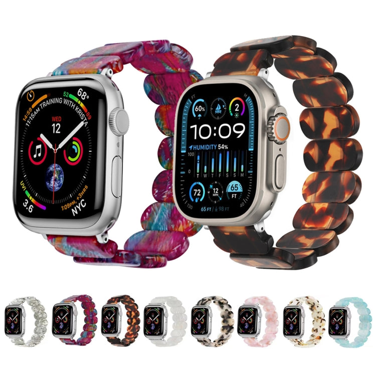 For Apple Watch Series 9 41mm Stretch Rope Resin Watch Band(Pink) - Watch Bands by PMC TechLife | Online Shopping South Africa | PMC TechLife
