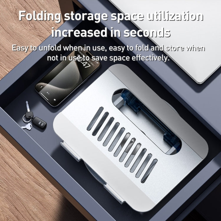 Yesido LP06 Foldable Laptop Swivel Stand(Silver) - free shipping - PMC Jewellery - Order now!