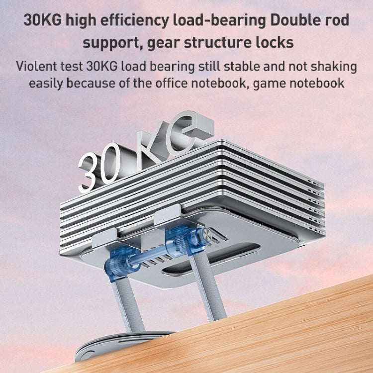 Yesido LP06 Foldable Laptop Swivel Stand(Silver) - free shipping - PMC Jewellery - Order now!