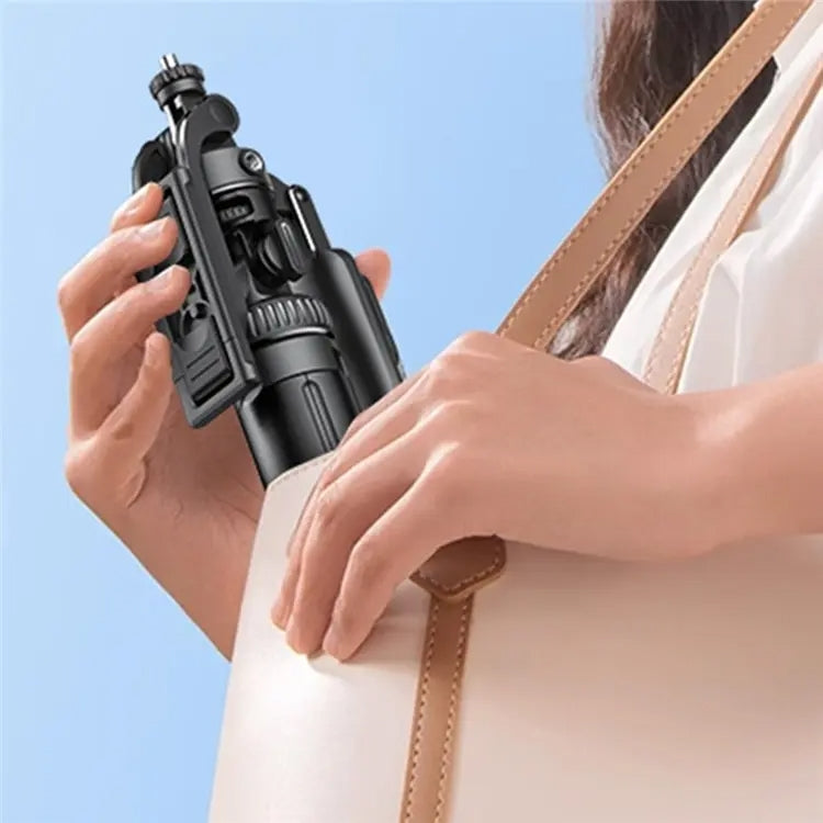 YESIDO SF17 Multifunctional Retractable Metal Tripod Stand Selfie Stick for Cell Phones Camera(Black) - free shipping - PMC Jewellery - Order now!