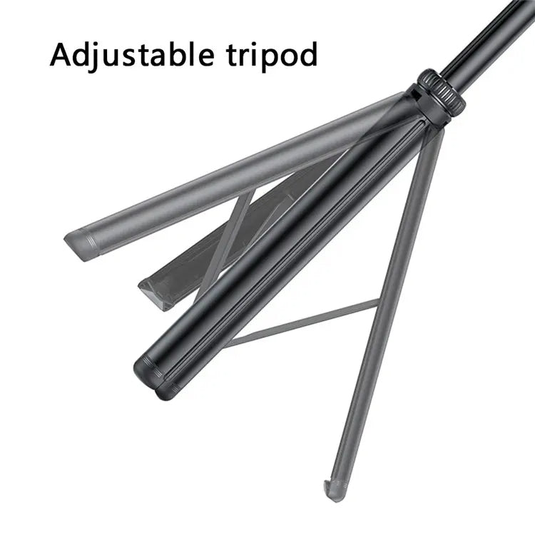 YESIDO SF17 Multifunctional Retractable Metal Tripod Stand Selfie Stick for Cell Phones Camera(Black) - free shipping - PMC Jewellery - Order now!