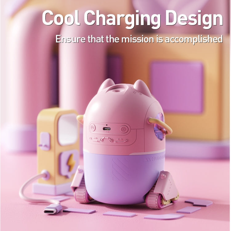 MJ066 220ML Portable Desktop Cute Cartoon Tank Car Air Humidifier with LED Lights, Model:USB(Pink) - free shipping - PMC TechLife - Order now!