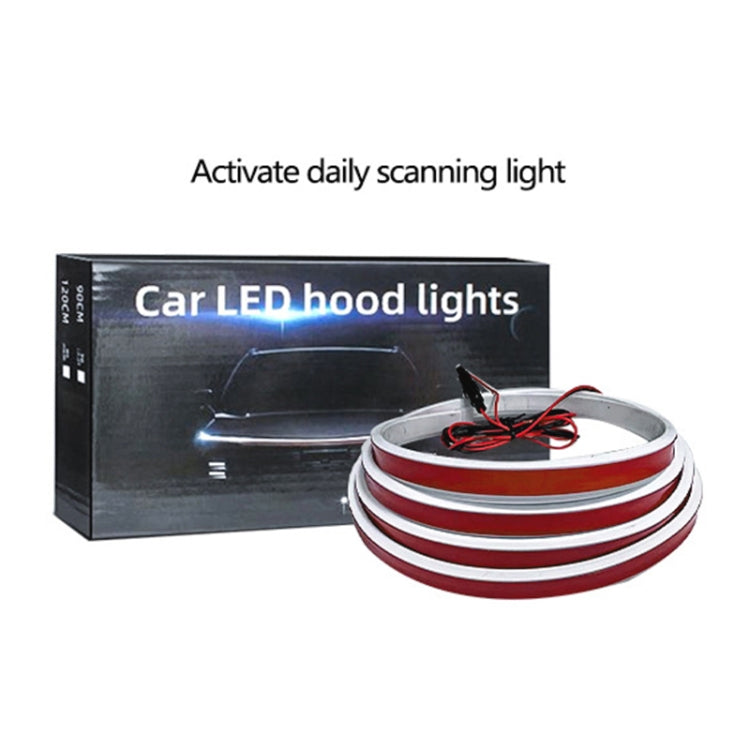 Car Startup Scan Through Hood LED Daytime Running Atmosphere Light, Length:1.5m(Red Light) - Running Lights by PMC TechLife | Online Shopping South Africa | PMC TechLife | Buy Now Pay Later Mobicred