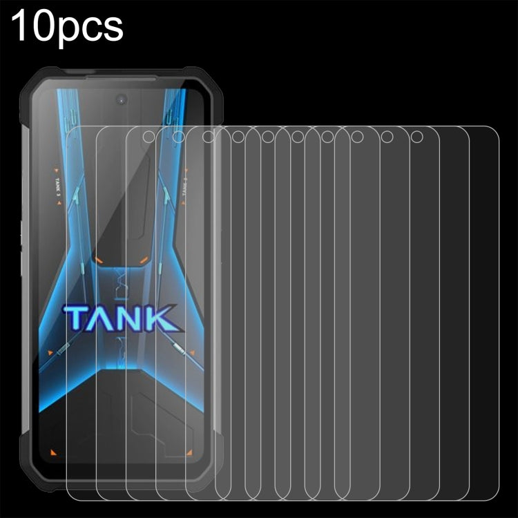 For Unihertz Tank 3 Pro 8849 10pcs 0.26mm 9H 2.5D Tempered Glass Film - free shipping - PMC TechLife - Order now!