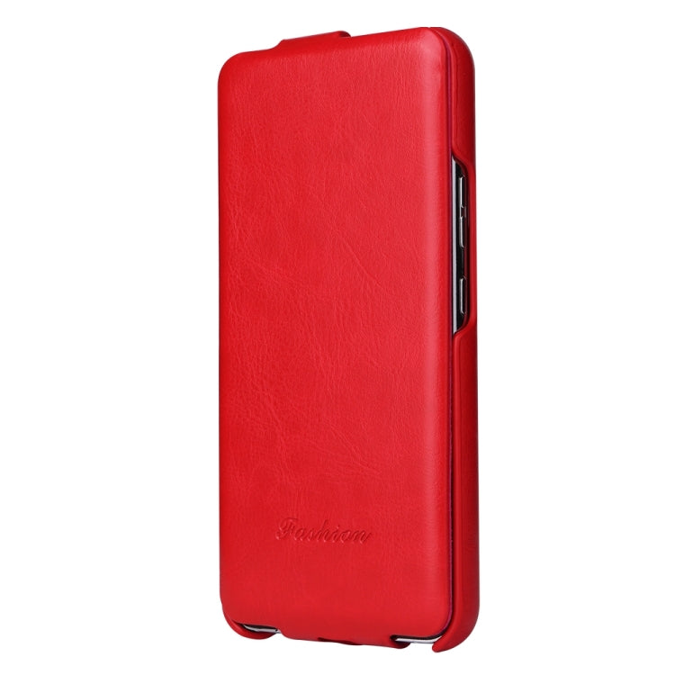 For Samsung Galaxy S24+ 5G Fierre Shann 64 Texture Vertical Flip PU Leather Phone Case(Red) - free shipping - PMC Jewellery - Order now!