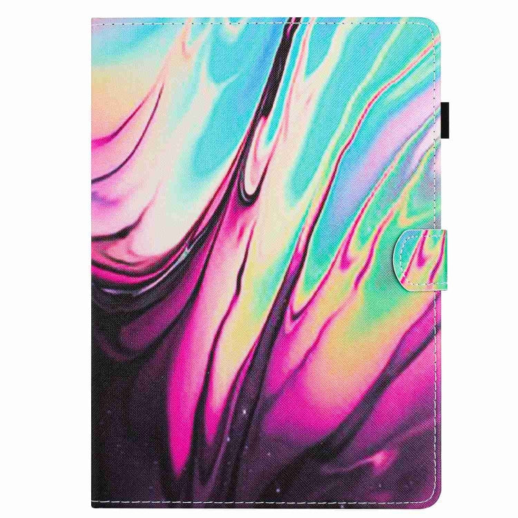 For 10 inch Universal Marble Pattern Stitching Leather Tablet Case(Rose Blue) - 10 - 11 inch by PMC TechLife | Online Shopping South Africa | PMC TechLife | Buy Now Pay Later Mobicred
