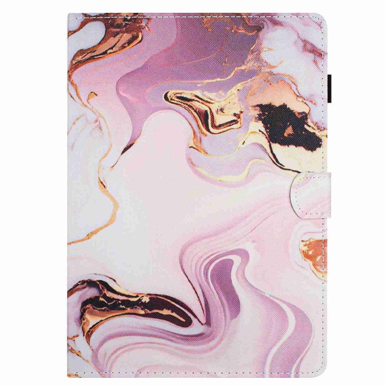For 10 inch Universal Marble Pattern Stitching Leather Tablet Case(Gold Pink) - 10 - 11 inch by PMC TechLife | Online Shopping South Africa | PMC TechLife | Buy Now Pay Later Mobicred
