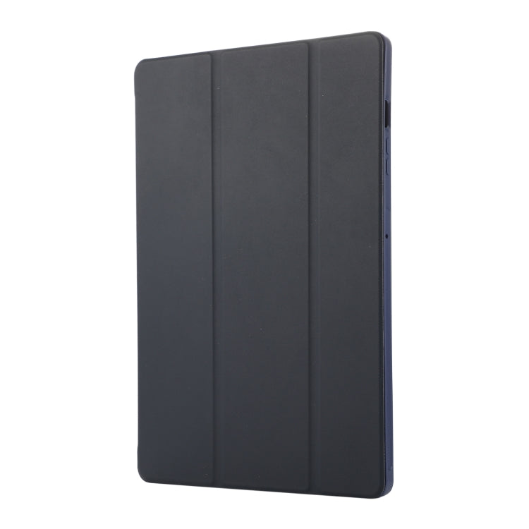 For Samsung Galaxy Tab S9+ 3-Fold Pure Color TPU Leather Tablet Case with Pen Slot(Dark Blue) - Galaxy Tab S9+ Cases by PMC TechLife | Online Shopping South Africa | PMC TechLife