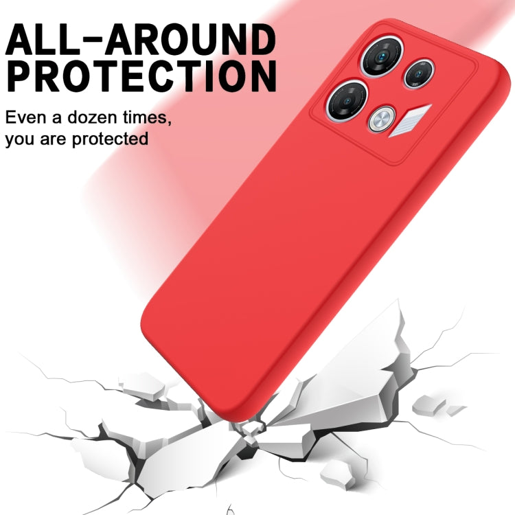 For Infinix GT 10 Pro Solid Color Liquid Silicone Dropproof Full Coverage Protective Case(Red) - Infinix Cases by PMC TechLife | Online Shopping South Africa | PMC TechLife