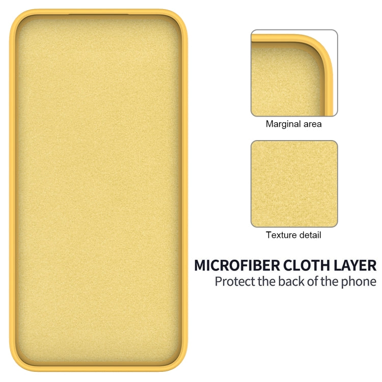 For Infinix Hot 40i Solid Color Liquid Silicone Dropproof Full Coverage Protective Case(Yellow) - Infinix Cases by PMC TechLife | Online Shopping South Africa | PMC TechLife | Buy Now Pay Later Mobicred
