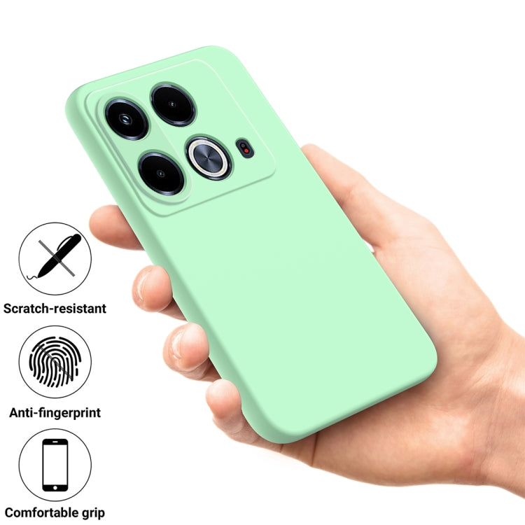For Infinix Note 40 4G Solid Color Liquid Silicone Dropproof Full Coverage Phone Case(Green) - free shipping - PMC TechLife - Order now!