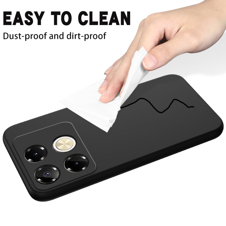 For Infinix Note 40 Pro 4G Solid Color Liquid Silicone Dropproof Full Coverage Protective Case(Black) - Infinix Cases by PMC TechLife | Online Shopping South Africa | PMC TechLife | Buy Now Pay Later Mobicred