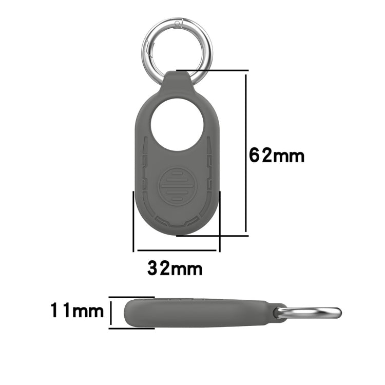 For Samsung Galaxy SmartTag 2 Location Tracker Portable Silicone Protective Case(White) - SmartTag Accessories by PMC TechLife | Online Shopping South Africa | PMC TechLife