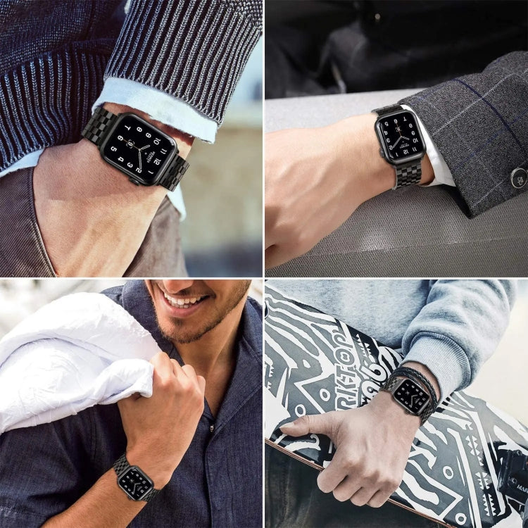 22mm Universal Five Beads Stainless Steel Watch Band(Gold) - free shipping - PMc TechLife - Order now!