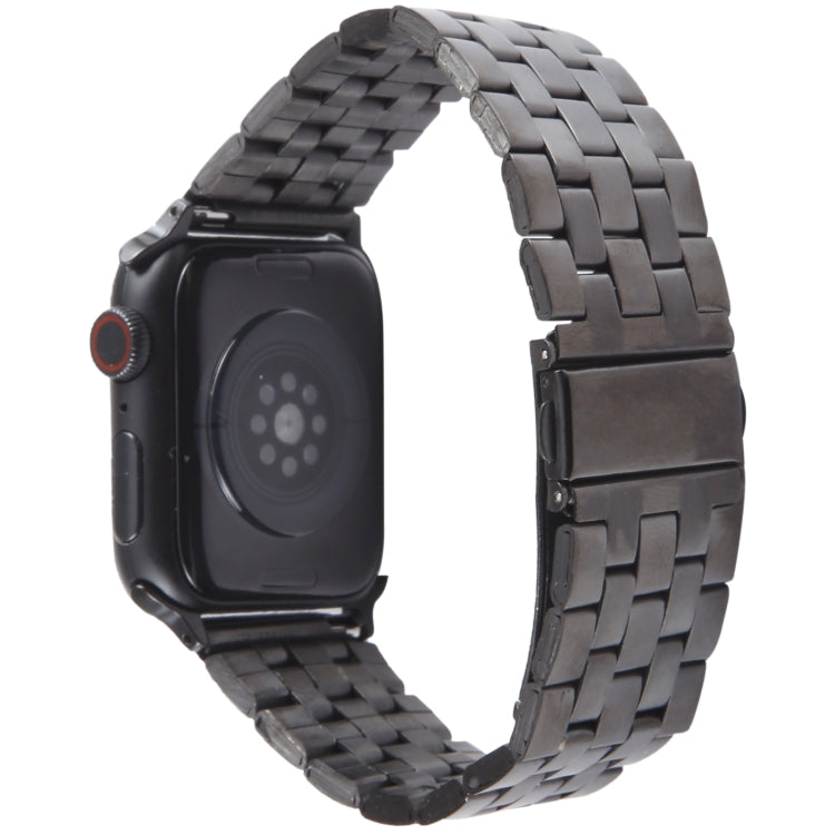 For Apple Watch Ultra 49mm 22mm Ultra-thin Five Beads Stainless Steel Watch Band(Black) - free shipping - PMC TechLife - Order now!