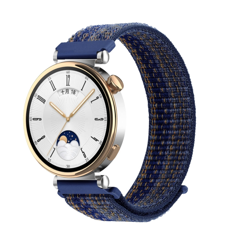 18mm Universal Nylon Loop Watch Band(Royal Blue Orange) - 18mm Bands by PMc TechLife | Online Shopping South Africa | PMc TechLife | Buy Now Pay Later Mobicred