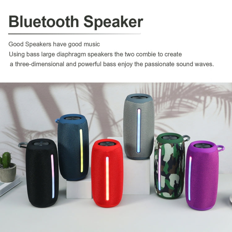 T&G TG663 Portable Colorful LED Wireless Bluetooth Speaker Outdoor Subwoofer(Blue) - free shipping - PMC Jewellery - Order now!