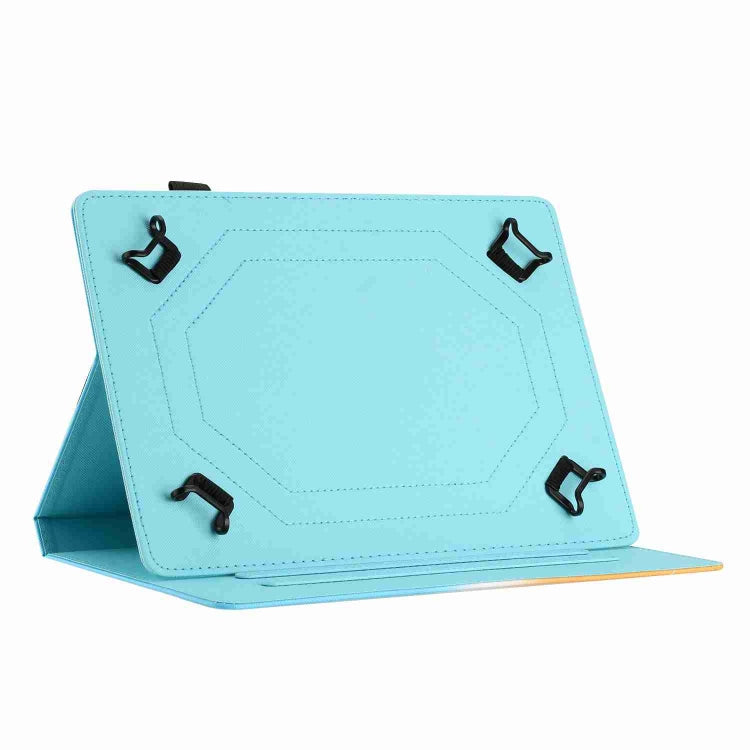 For 10 inch Painted Pattern Stitching Leather Tablet Case(Waves) - 10 - 11 inch by PMC TechLife | Online Shopping South Africa | PMC TechLife | Buy Now Pay Later Mobicred