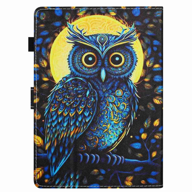 For 10 inch Painted Pattern Stitching Leather Tablet Case(Moonlight Eagle) - 10 - 11 inch by PMC TechLife | Online Shopping South Africa | PMC TechLife | Buy Now Pay Later Mobicred