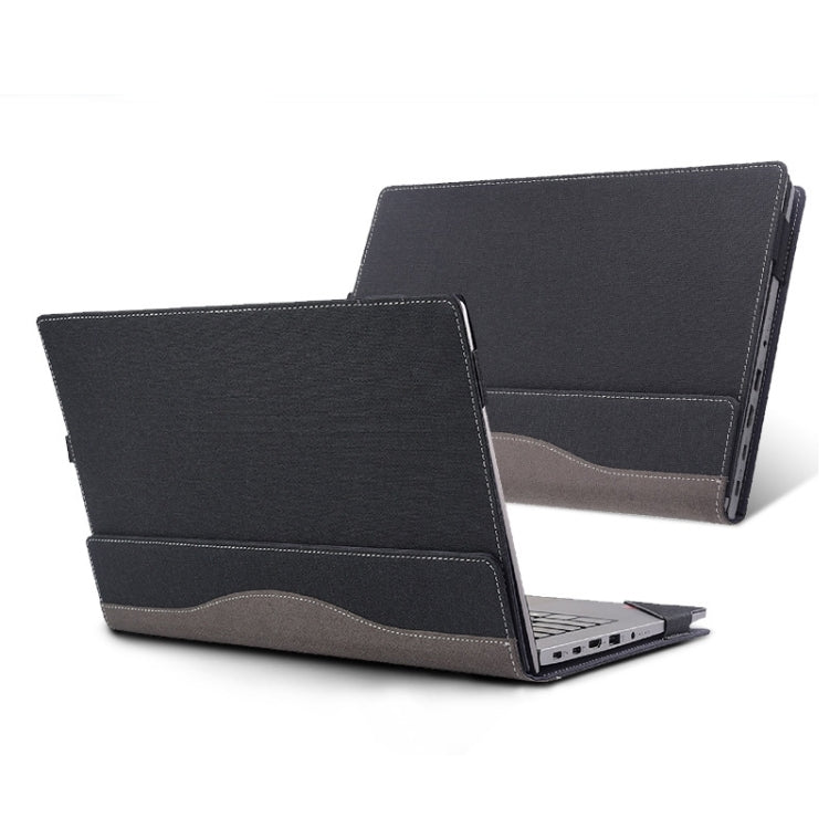For Lenovo ThinkPad E15 Gen 3 Laptop Leather Anti-Fall Protective Case(Black) - 15.6 - 17 inch by PMC Jewellery | Online Shopping South Africa | PMC Jewellery | Buy Now Pay Later Mobicred