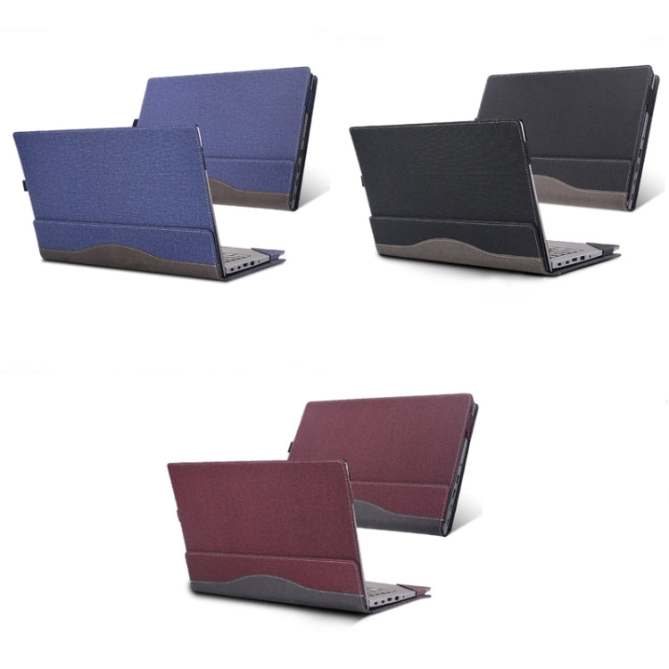 For Lenovo ThinkPad E14 Gen 5 / E14 Gen 6 Laptop Leather Shockproof Protective Case(Wine Red) - 14.1 inch by PMC TechLife | Online Shopping South Africa | PMC TechLife | Buy Now Pay Later Mobicred