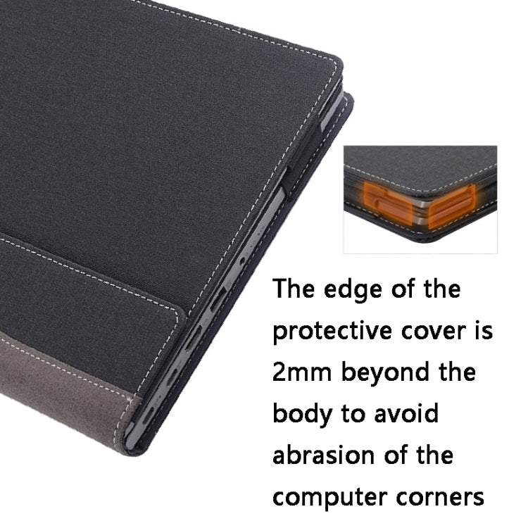 For Lenovo ThinkPad E15 Gen 3 Laptop Leather Anti-Fall Protective Case(Black) - 15.6 - 17 inch by PMC Jewellery | Online Shopping South Africa | PMC Jewellery | Buy Now Pay Later Mobicred