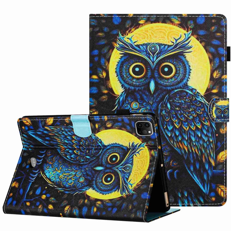 For iPad 11 Pro 2024 / 2020 / Air 4 10.9 Painted Pattern Stitching Smart Leather Tablet Case(Moonlight Eagle) - iPad Air (2022) / (2020) 10.9 Cases by PMC TechLife | Online Shopping South Africa | PMC TechLife | Buy Now Pay Later Mobicred