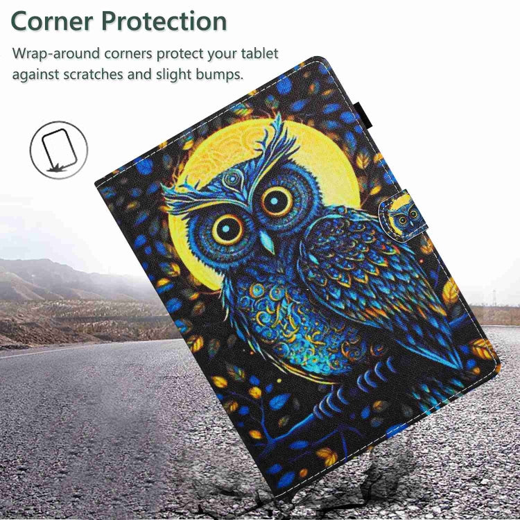 For iPad 11 Pro 2024 / 2020 / Air 4 10.9 Painted Pattern Stitching Smart Leather Tablet Case(Moonlight Eagle) - iPad Air (2022) / (2020) 10.9 Cases by PMC TechLife | Online Shopping South Africa | PMC TechLife | Buy Now Pay Later Mobicred