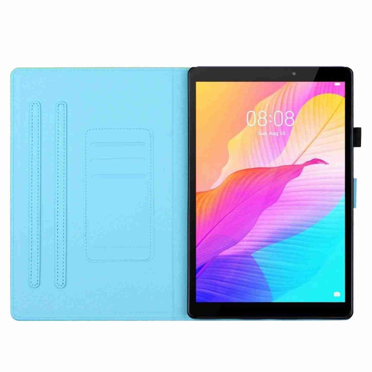 For iPad 11 Pro 2024 / 2020 / Air 4 10.9 Painted Pattern Stitching Smart Leather Tablet Case(Blue Cat) - iPad Air (2022) / (2020) 10.9 Cases by PMC TechLife | Online Shopping South Africa | PMC TechLife | Buy Now Pay Later Mobicred