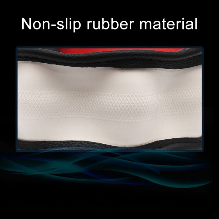 D Style Car Universal Anti-skid Steering Wheel Cover, Diameter: 38cm(Black Red Line) - Steering Wheel Accessories by PMC TechLife | Online Shopping South Africa | PMC TechLife | Buy Now Pay Later Mobicred