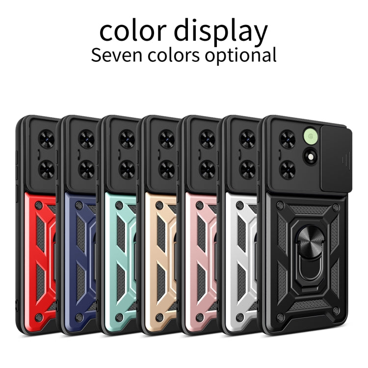 For Tecno Spark Go 2024 / Spark 20 Sliding Camera Cover Design TPU+PC Phone Case(Black) - Tecno Cases by PMC Jewellery | Online Shopping South Africa | PMC Jewellery | Buy Now Pay Later Mobicred