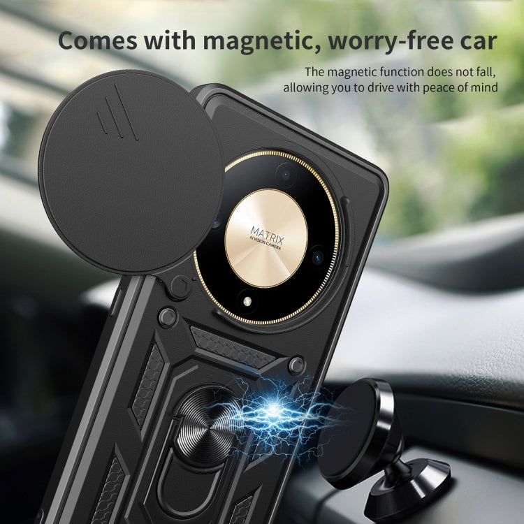 For Honor X9b Sliding Camera Cover Design TPU+PC Phone Case(Black) - free shipping - PMC TechLife - Order now!