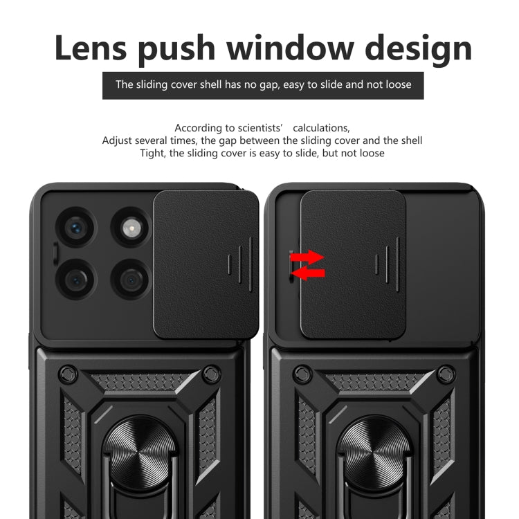 For Honor X8b Sliding Camera Cover Design TPU+PC Phone Case(Rose Gold) - Honor Cases by PMC TechLife | Online Shopping South Africa | PMC TechLife | Buy Now Pay Later Mobicred