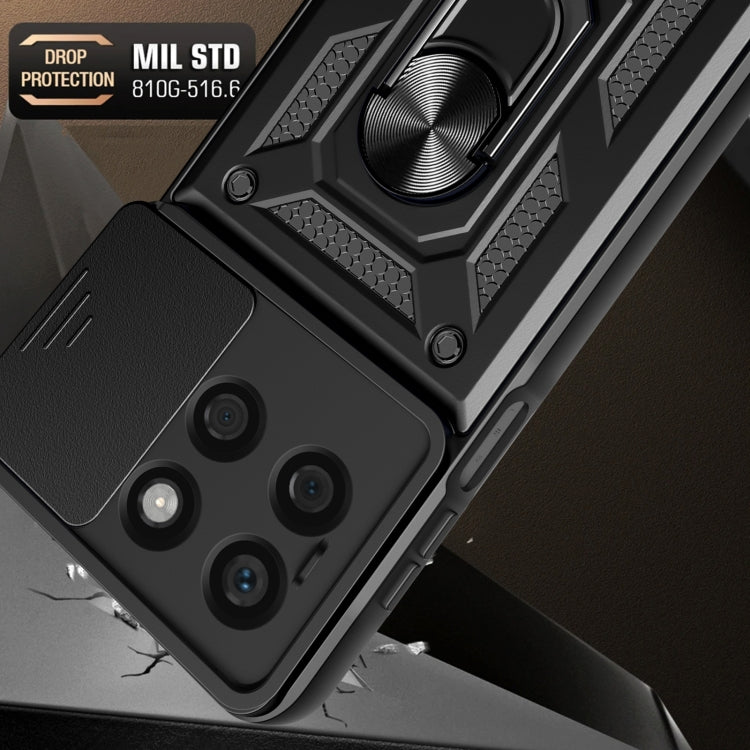 For Honor X8b Sliding Camera Cover Design TPU+PC Phone Case(Rose Gold) - Honor Cases by PMC TechLife | Online Shopping South Africa | PMC TechLife | Buy Now Pay Later Mobicred