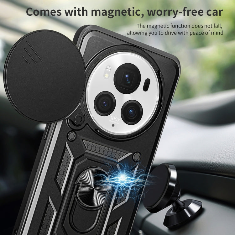 For Honor Magic6 Pro Sliding Camera Cover Design TPU+PC Phone Case(Silver) - Honor Cases by PMC TechLife | Online Shopping South Africa | PMC TechLife | Buy Now Pay Later Mobicred