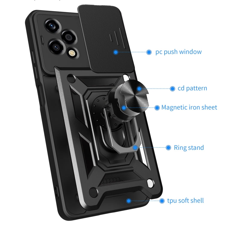 For Honor 200 Lite Global Sliding Camera Cover Design TPU+PC Phone Case(Gold) - free shipping - PMC TechLife - Order now!