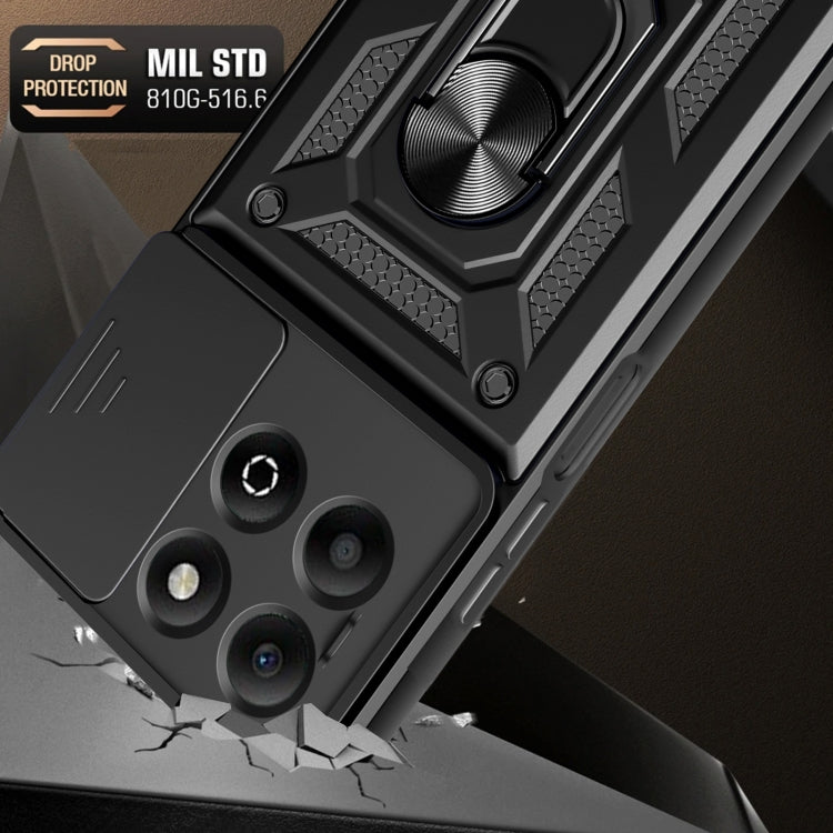 For Honor X6b 4G Sliding Camera Cover Design TPU+PC Phone Case(Red) - free shipping - PMC TechLife - Order now!