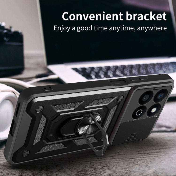 For Honor 200 Smart Sliding Camera Cover Design TPU+PC Phone Case(Black) - free shipping - PMC TechLife - Order now!
