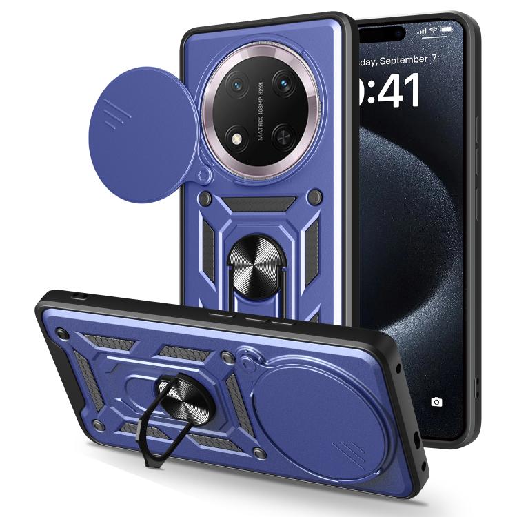 For Honor X60 Pro / X9c Sliding Camera Cover Design TPU+PC Phone Case(Blue) - free shipping - PMC TechLife - Order now!