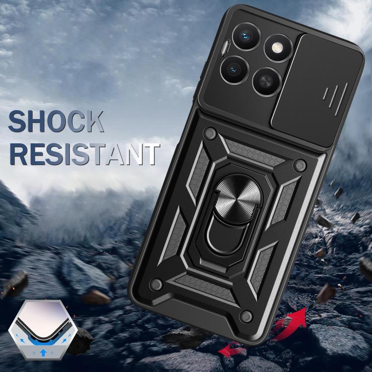 For Honor X8c 4G Sliding Camera Cover Design TPU+PC Phone Case(Gold) - free shipping - PMC TechLife - Order now!