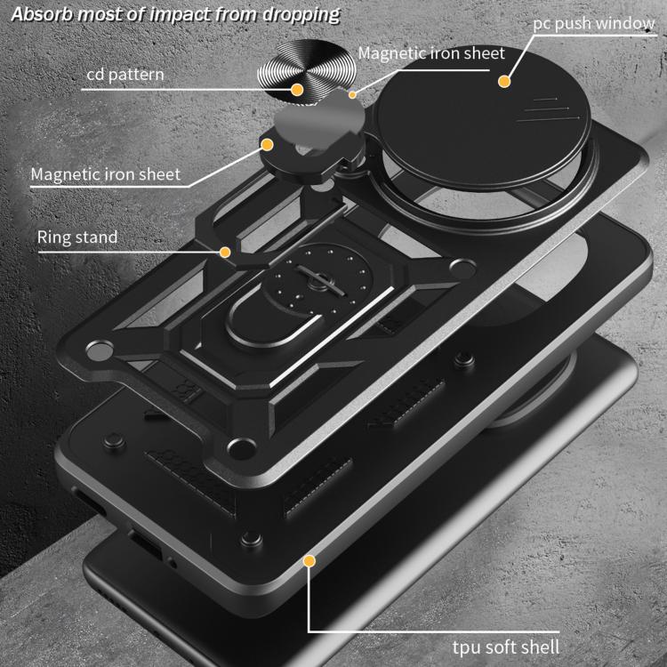 For Honor Magic7 Pro Sliding Camera Cover Design TPU+PC Phone Case(Gold) - free shipping - PMC TechLife - Order now!