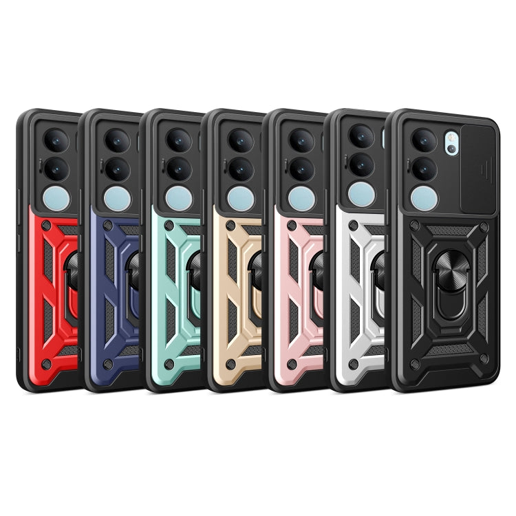 For vivo S17 Pro 5G/V29 5G Sliding Camera Cover Design TPU+PC Phone Case(Gold) - vivo Cases by PMC TechLife | Online Shopping South Africa | PMC TechLife