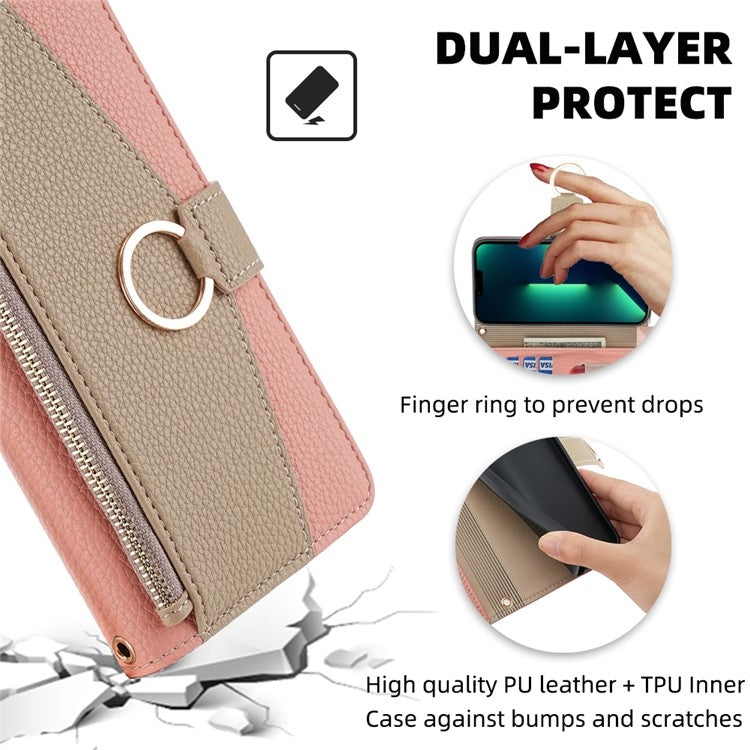 For Huawei nova 11 4G Crossbody Litchi Texture Leather Phone Case(Pink) - Huawei Cases by PMC TechLife | Online Shopping South Africa | PMC TechLife | Buy Now Pay Later Mobicred
