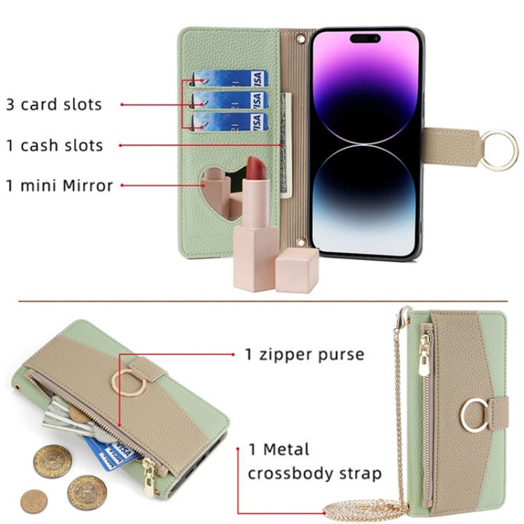 For Huawei Mate 60 Pro / Mate 60 Pro+ Crossbody Litchi Texture Leather Phone Case(Green) - Huawei Cases by PMC TechLife | Online Shopping South Africa | PMC TechLife | Buy Now Pay Later Mobicred