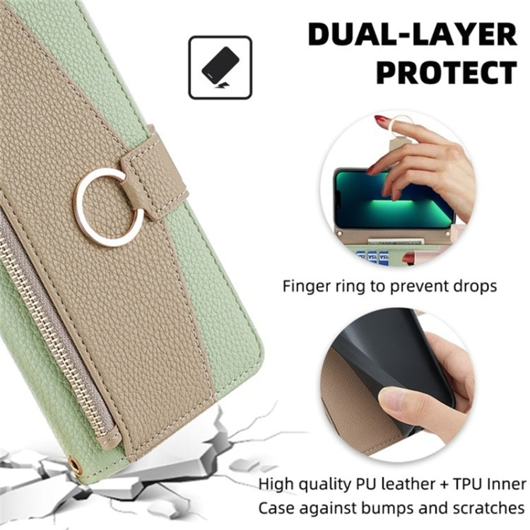 For Huawei Mate 60 Pro / Mate 60 Pro+ Crossbody Litchi Texture Leather Phone Case(Green) - Huawei Cases by PMC TechLife | Online Shopping South Africa | PMC TechLife | Buy Now Pay Later Mobicred