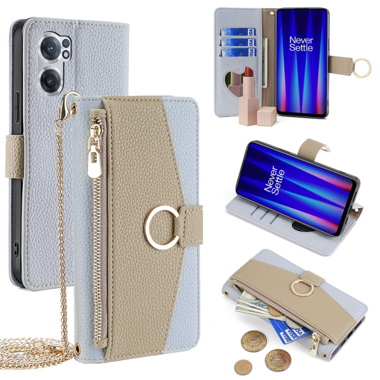 For OnePlus Nord CE 2 5G Crossbody Litchi Texture Leather Phone Case(Blue) - free shipping - PMC TechLife - Order now!